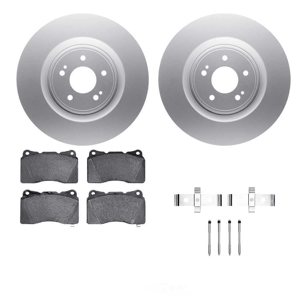 Dynamic Friction Company 4612-72003 DFC Geospec Rotors with EURO 5000 Ceramic Brake Pads includes