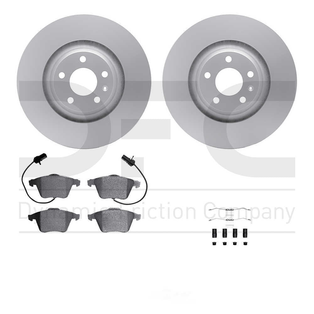 Dynamic Friction Company 4612-73020 DFC Geospec Rotors with EURO 5000 Ceramic Brake Pads includes