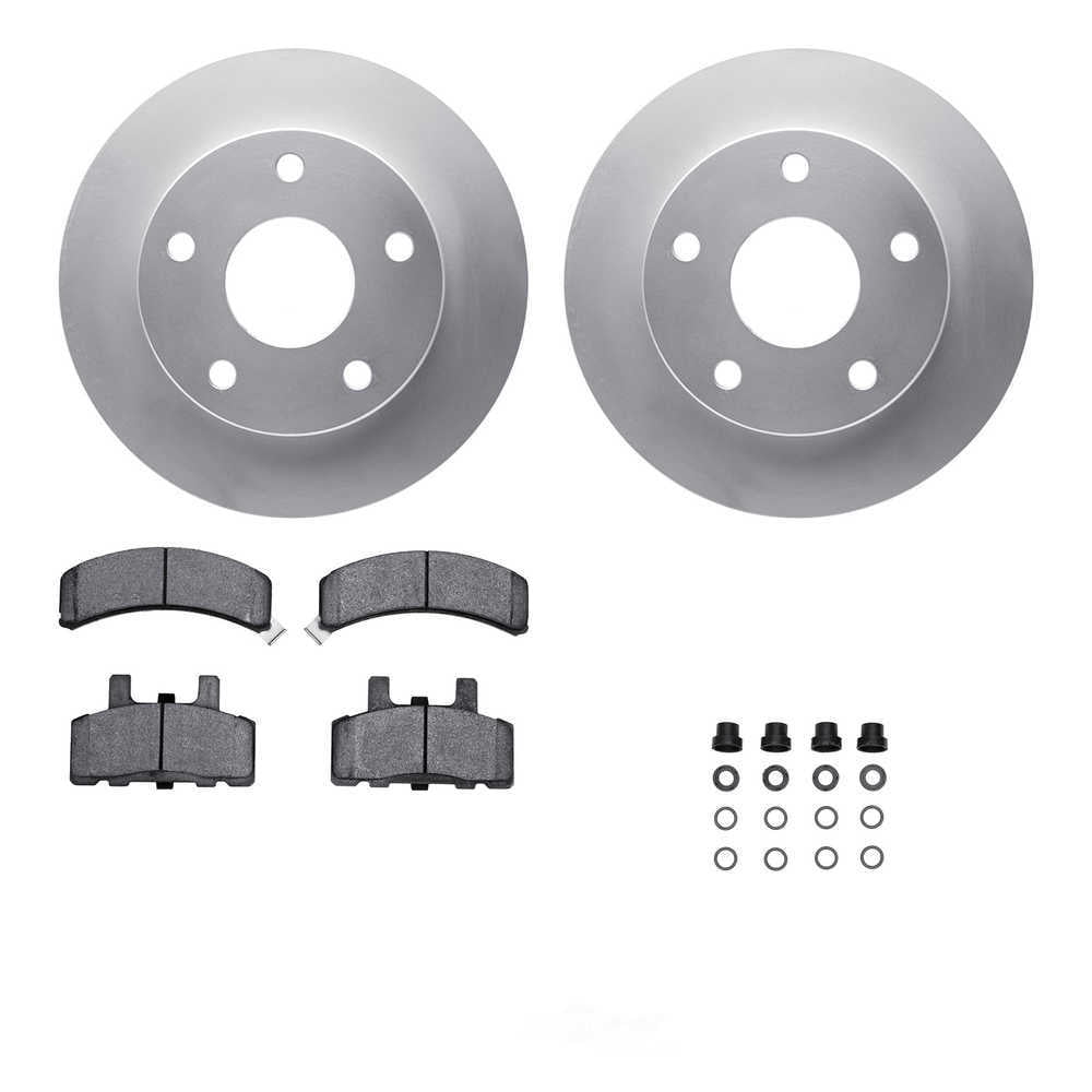 Dynamic Friction Company 4212-40114 DFC Geospec Rotors with Heavy Duty Brake Pads includes Hardware