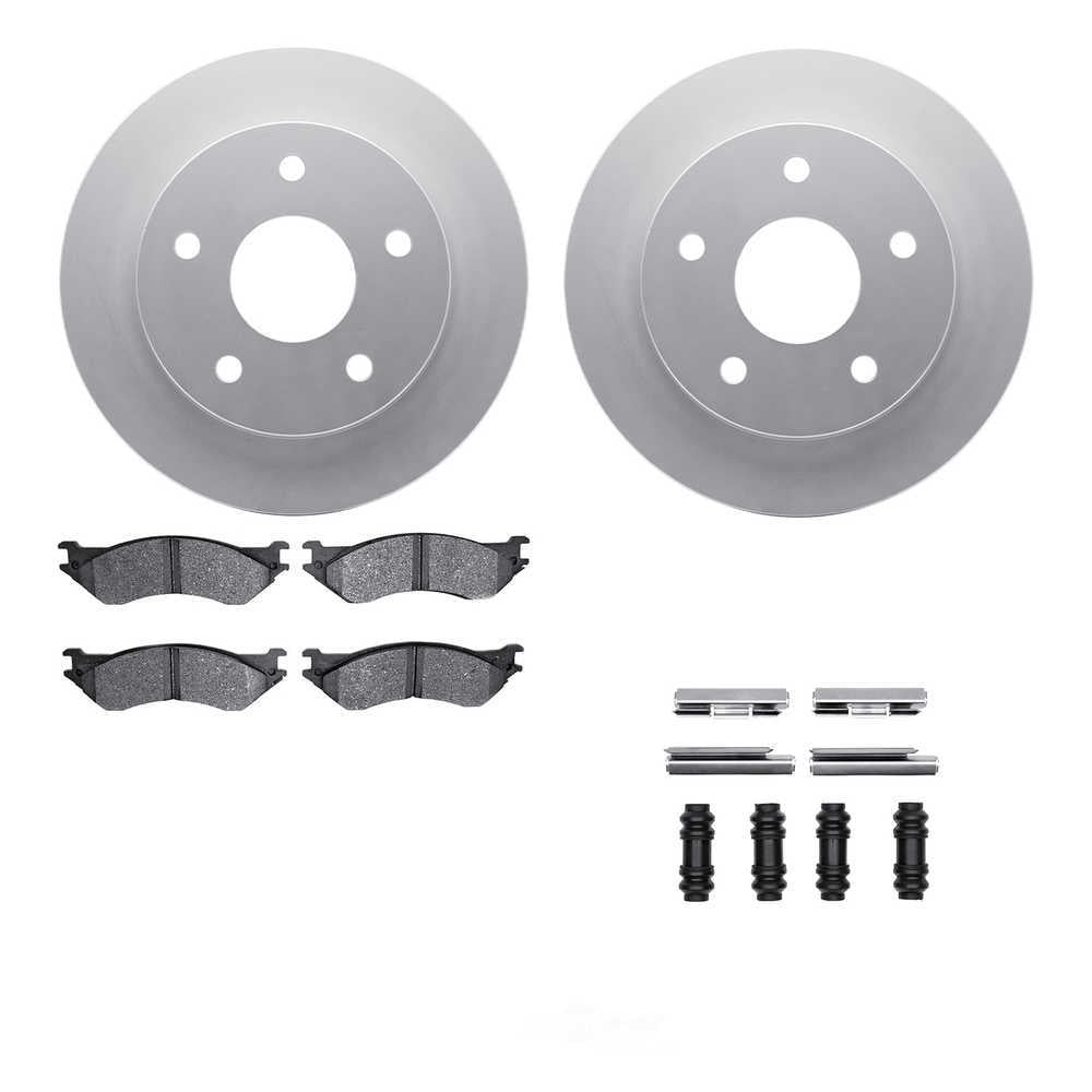 Dynamic Friction Company 4212-40128 DFC Geospec Rotors with Heavy Duty Brake Pads includes Hardware