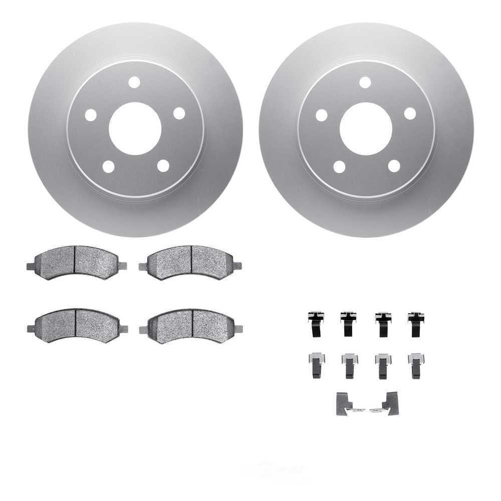 Dynamic Friction Company 4212-40131 DFC Geospec Rotors with Heavy Duty Brake Pads includes Hardware