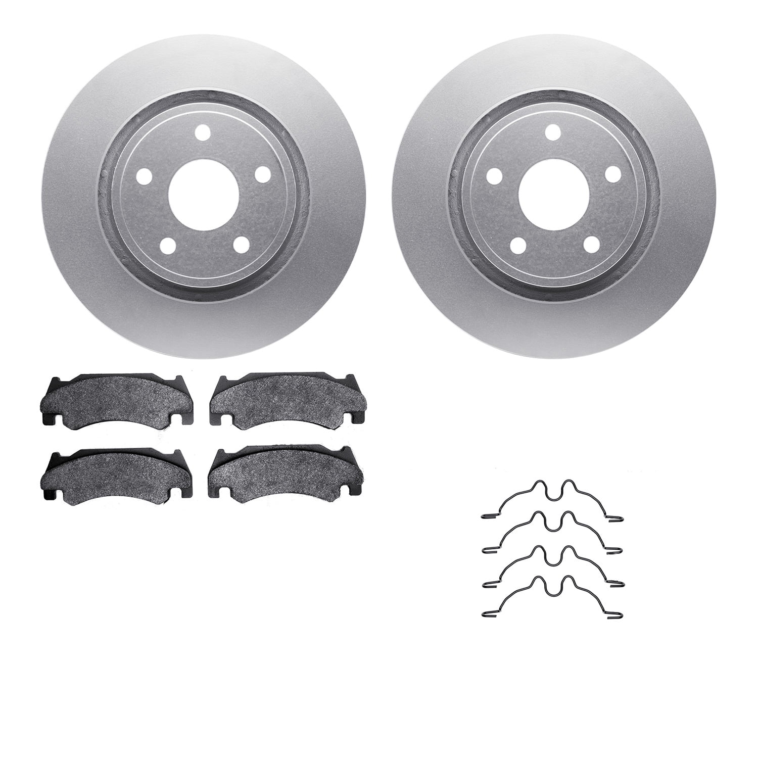 Dynamic Friction Company Front Geospec Brake Rotors with Heavy Duty Brake Pads includes Hardware 4212-40140