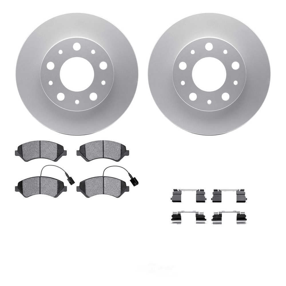 Dynamic Friction Company 4212-40154 DFC Geospec Rotors with Heavy Duty Brake Pads includes Hardware