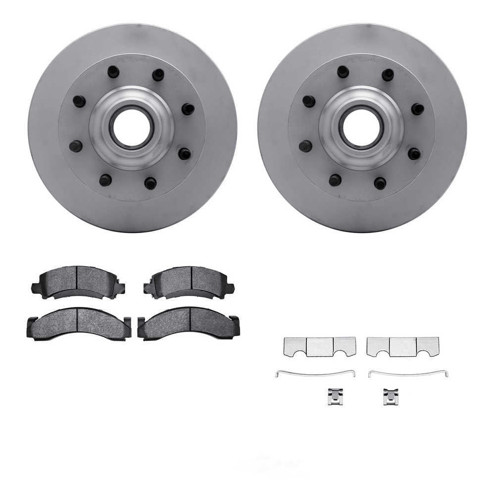Dynamic Friction Company 4212-48079 DFC Geospec Rotors with Heavy Duty Brake Pads includes Hardware