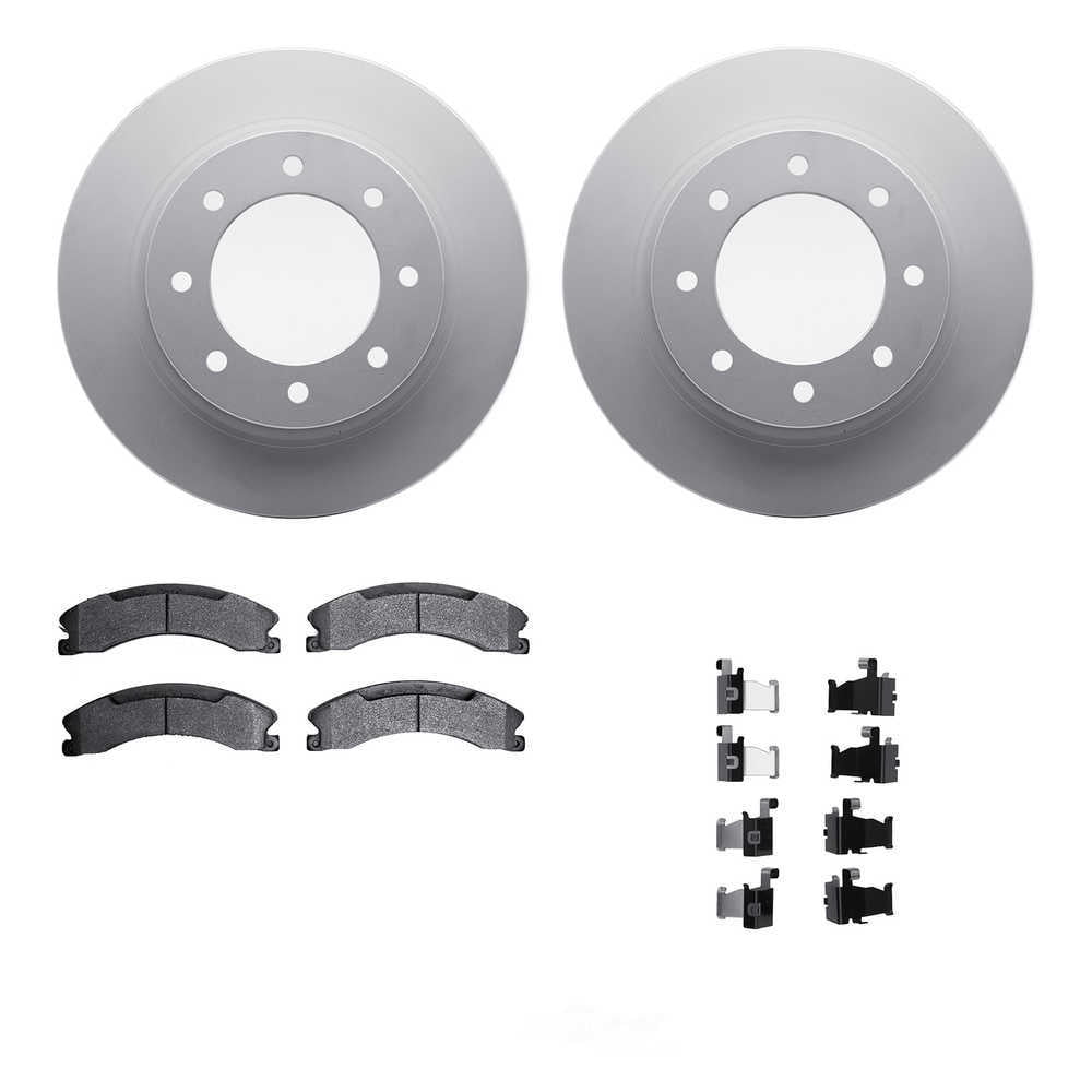 Dynamic Friction Company 4212-67004 DFC Geospec Rotors with Heavy Duty Brake Pads includes Hardware