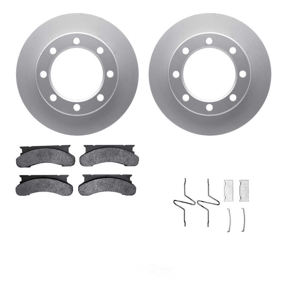 Dynamic Friction Company 4212-99103 DFC Geospec Rotors with Heavy Duty Brake Pads includes Hardware