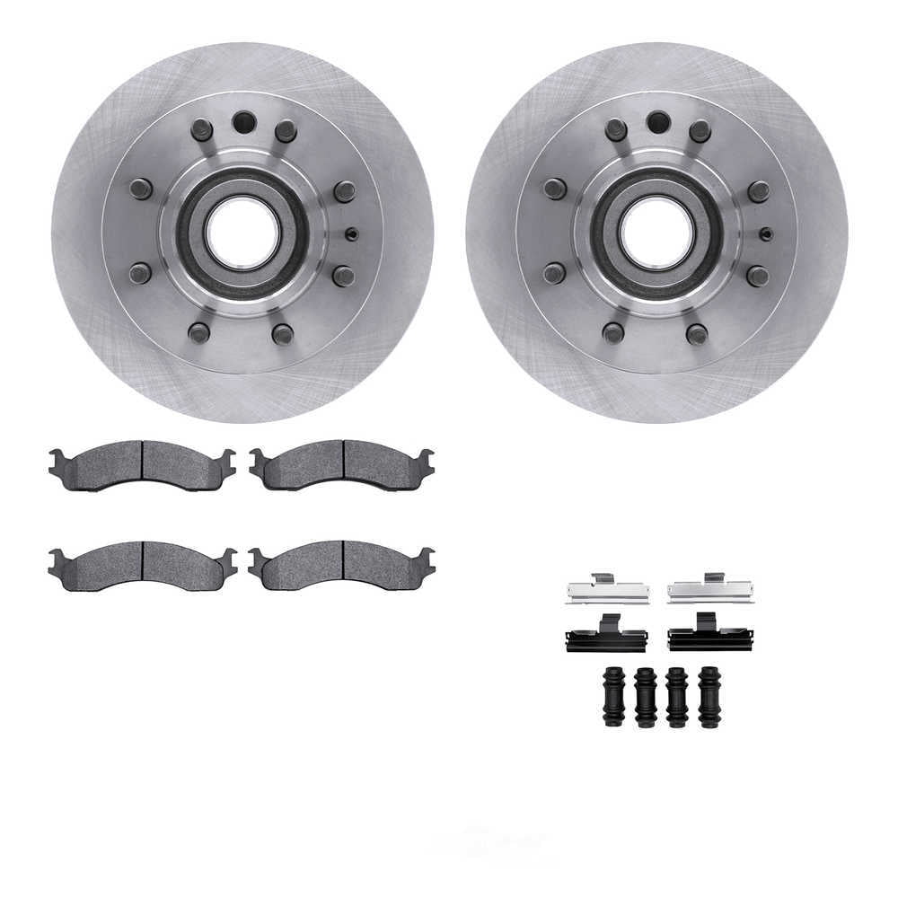 Dynamic Friction Company 4212-99111 DFC Geospec Rotors with Heavy Duty Brake Pads includes Hardware
