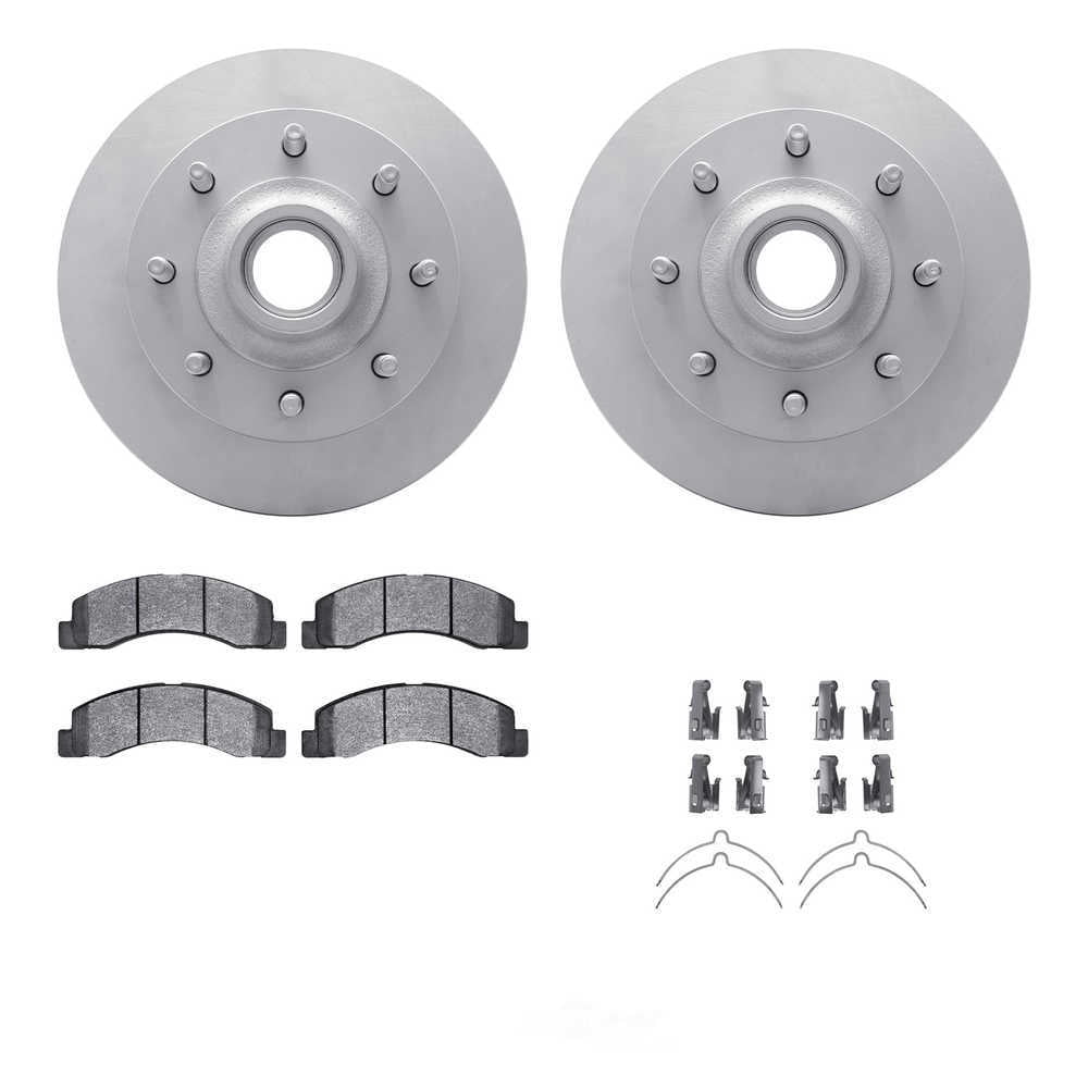 Dynamic Friction Company 4212-99137 DFC Geospec Rotors with Heavy Duty Brake Pads includes Hardware