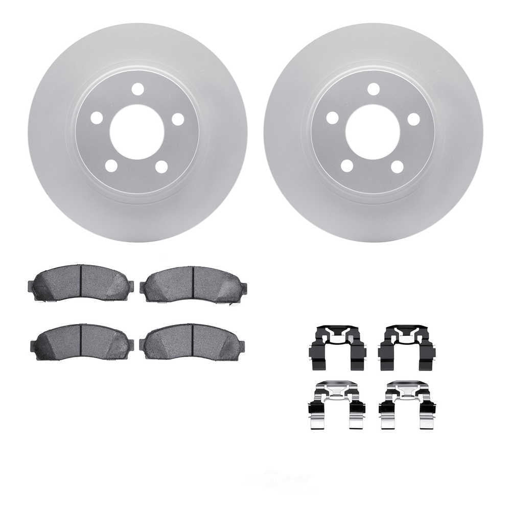 Dynamic Friction Company 4212-99146 DFC Geospec Rotors with Heavy Duty Brake Pads includes Hardware