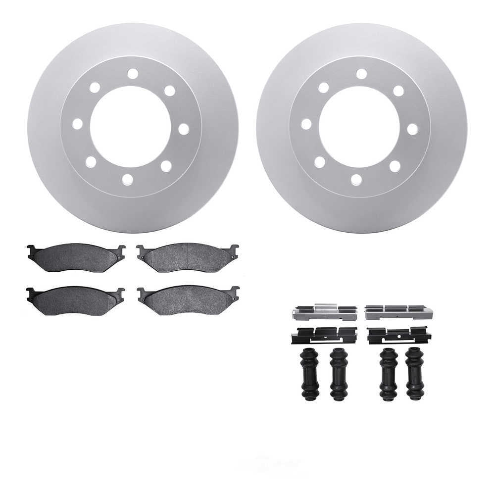 Dynamic Friction Company 4212-99154 DFC Geospec Rotors with Heavy Duty Brake Pads includes Hardware
