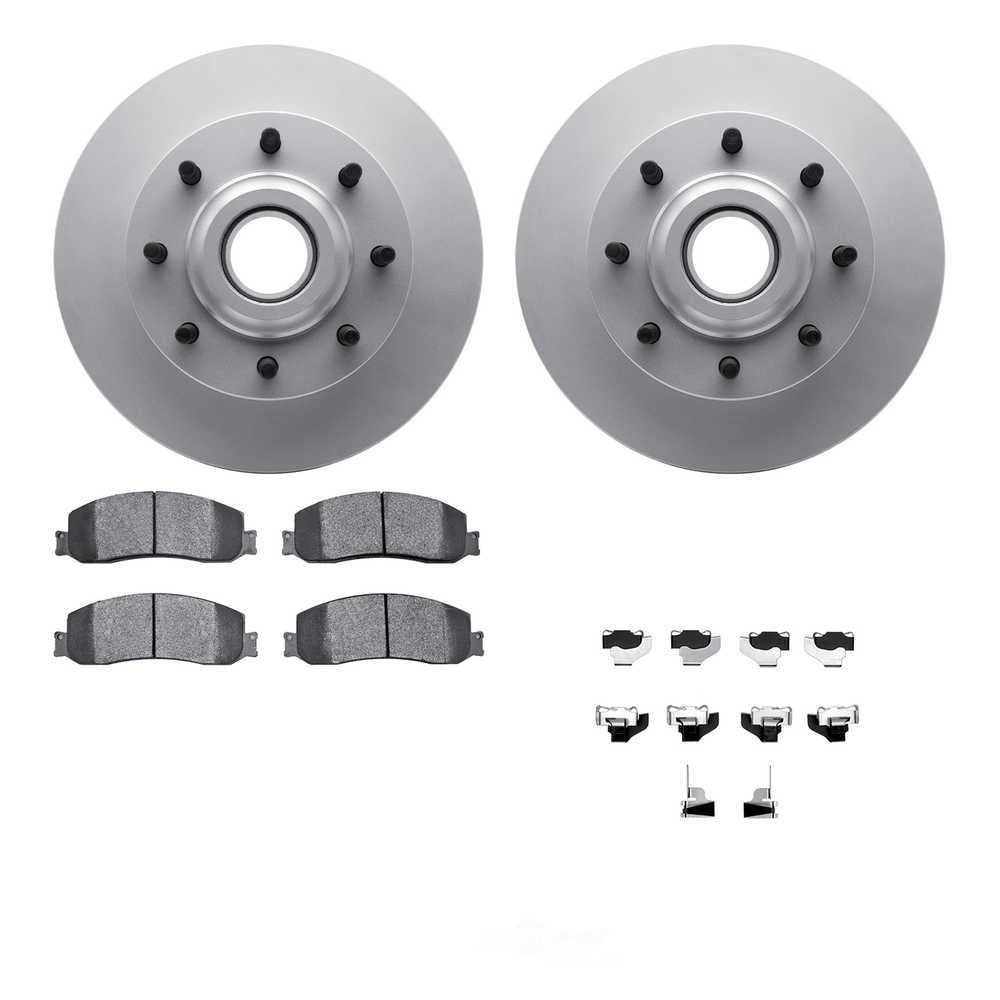 Dynamic Friction Company 4212-99200 DFC Geospec Rotors with Heavy Duty Brake Pads includes Hardware