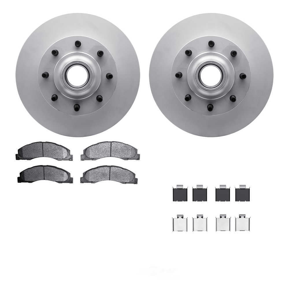 Dynamic Friction Company 4212-99203 DFC Geospec Rotors with Heavy Duty Brake Pads includes Hardware