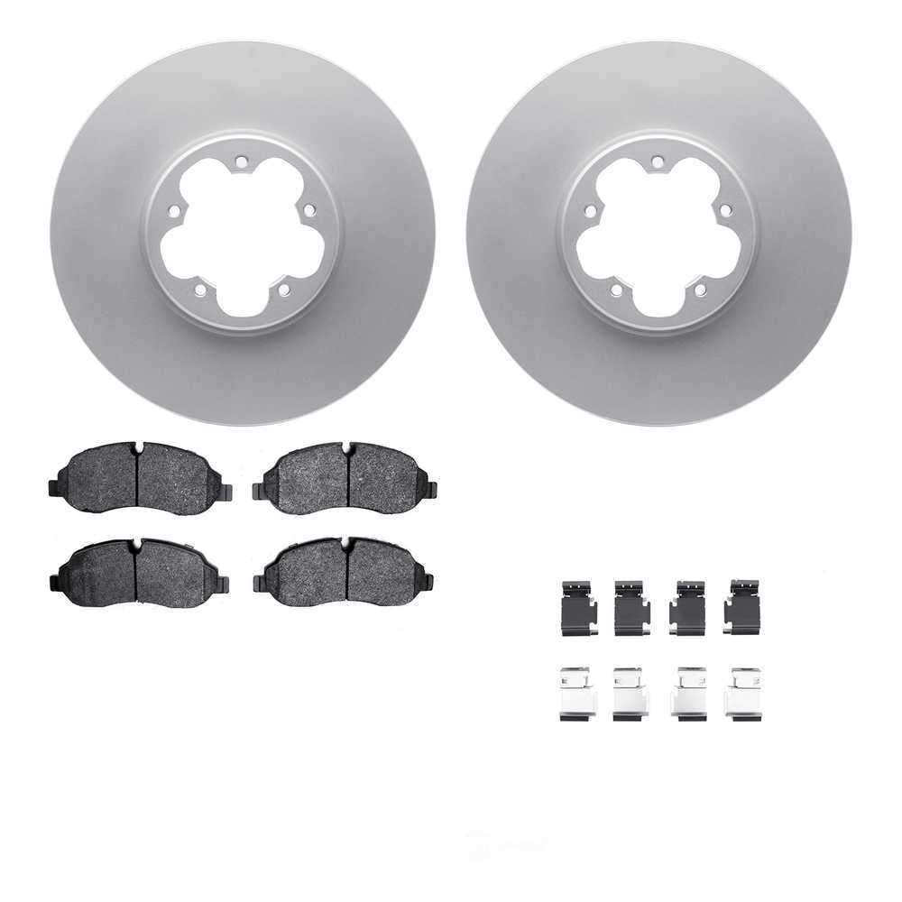 Dynamic Friction Company 4212-99228 DFC Geospec Rotors with Heavy Duty Brake Pads includes Hardware