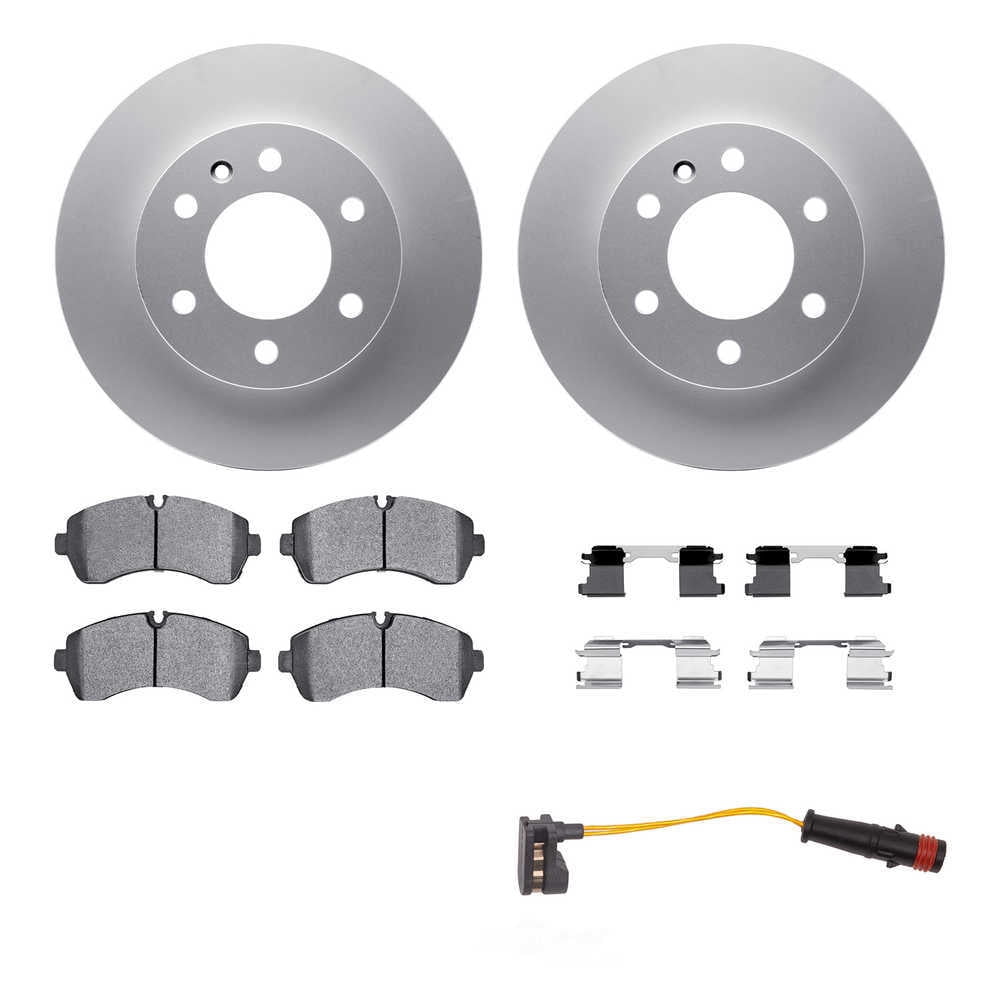 Dynamic Friction Company 4222-40011 DFC Geospec Rotors with Heavy Duty Brake Pads includes Sensor