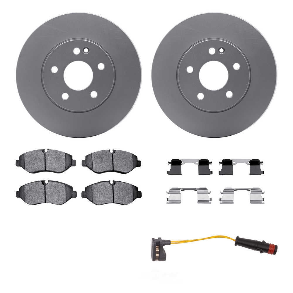 Dynamic Friction Company 4222-63123 DFC Geospec Rotors with Heavy Duty Brake Pads includes Sensor
