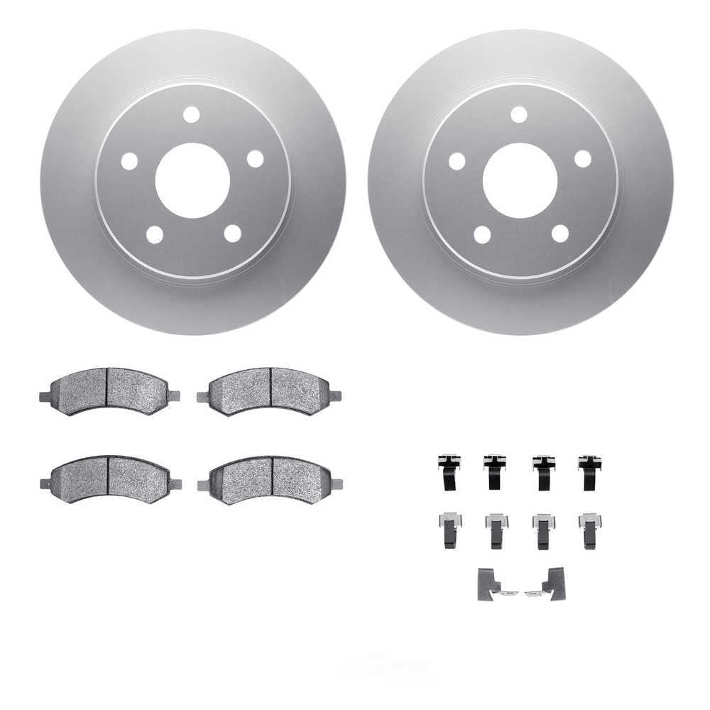 Dynamic Friction Company 4412-40009 DFC Geospec Rotors with Ultimate Duty Performance Brake Pads