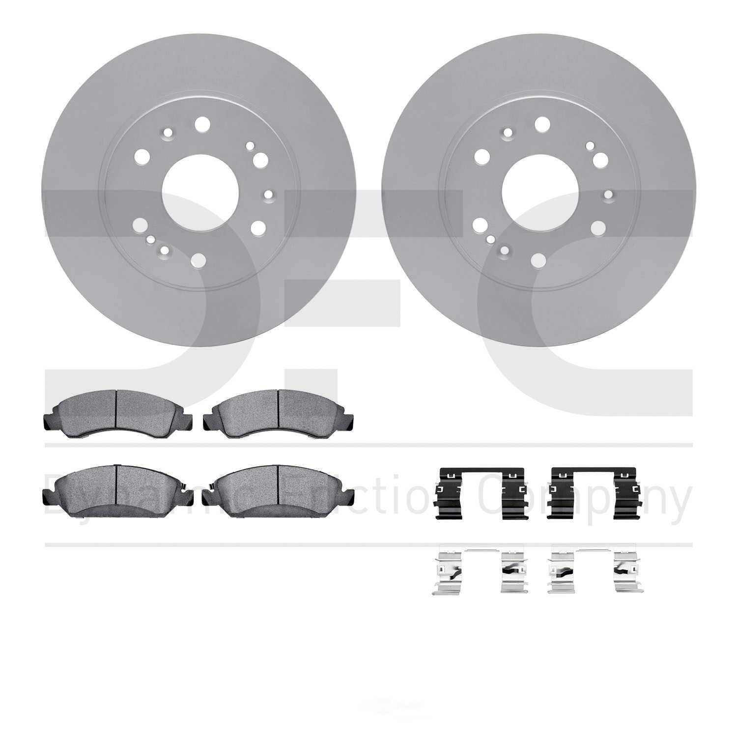 Dynamic Friction Company 4412-48024 DFC Geospec Rotors with Ultimate Duty Performance Brake Pads