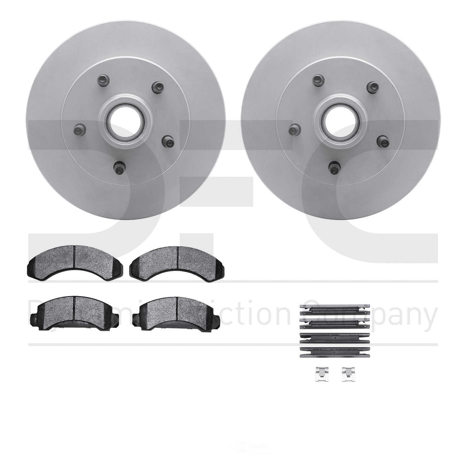 Dynamic Friction Company 4412-54006 DFC Geospec Rotors with Ultimate Duty Performance Brake Pads