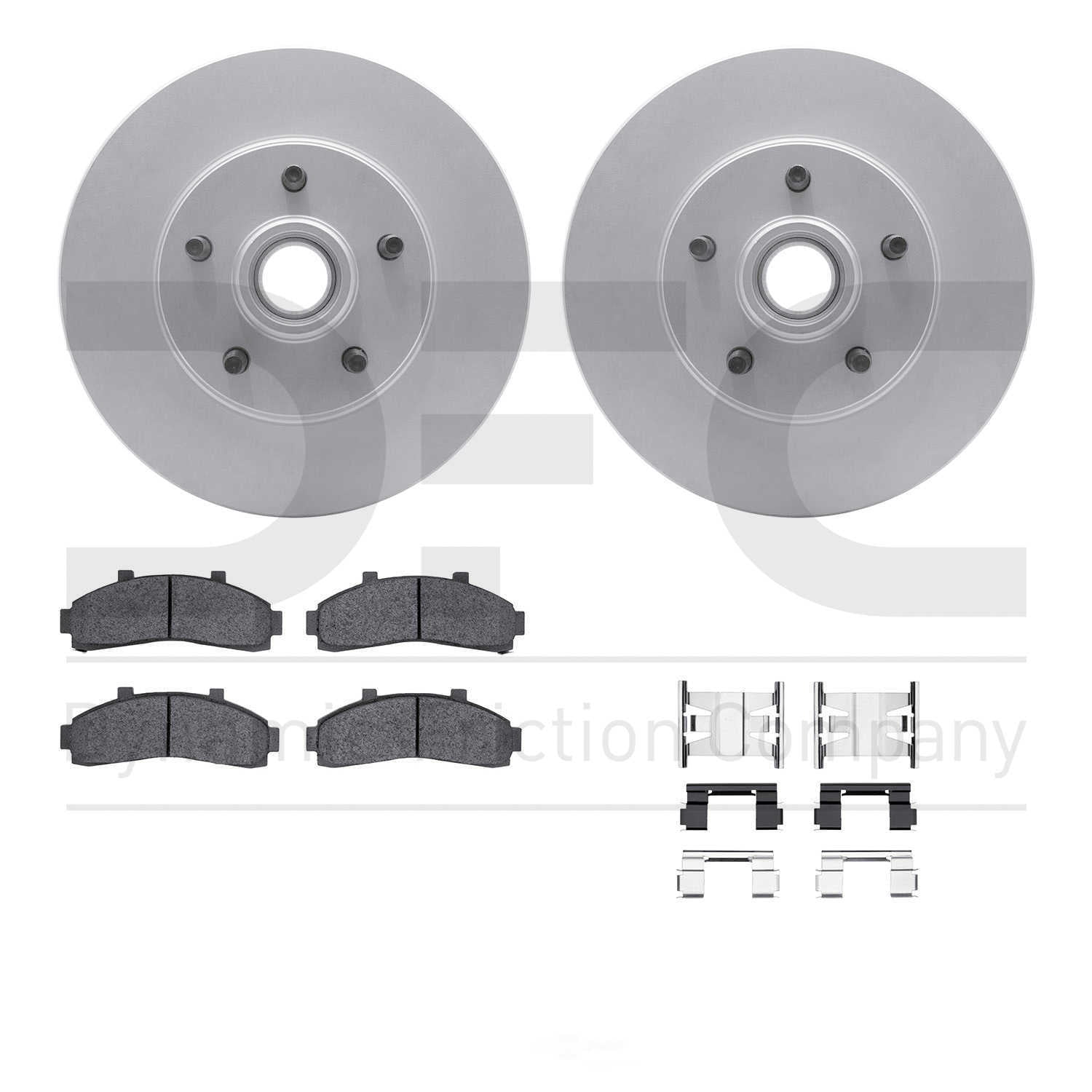 Dynamic Friction Company 4412-54012 DFC Geospec Rotors with Ultimate Duty Performance Brake Pads