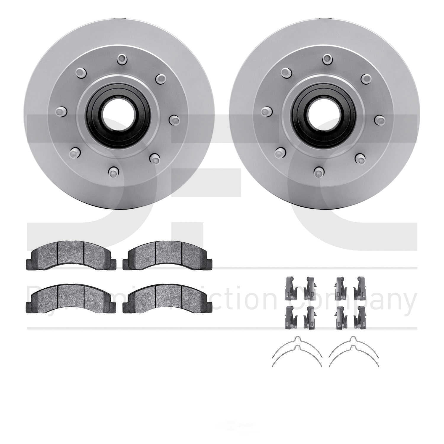 Dynamic Friction Company 4412-54026 DFC Geospec Rotors with Ultimate Duty Performance Brake Pads