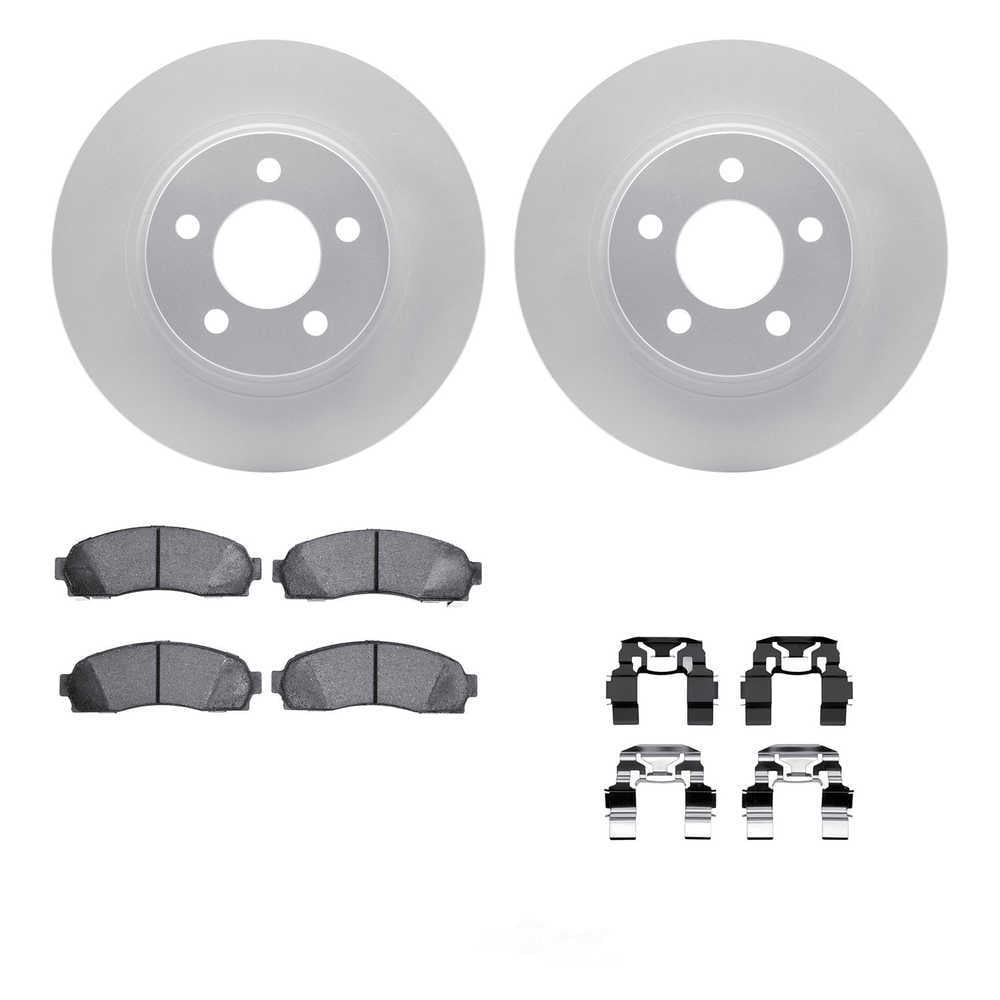 Dynamic Friction Company 4412-54033 DFC Geospec Rotors with Ultimate Duty Performance Brake Pads