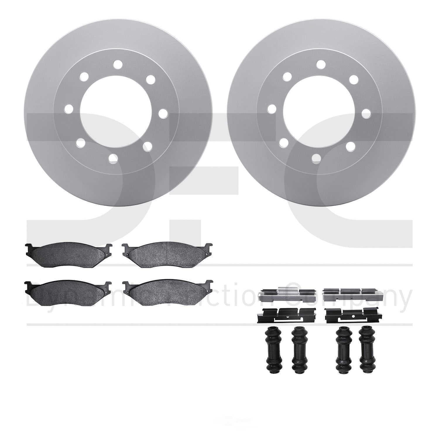 Dynamic Friction Company 4412-54038 DFC Geospec Rotors with Ultimate Duty Performance Brake Pads