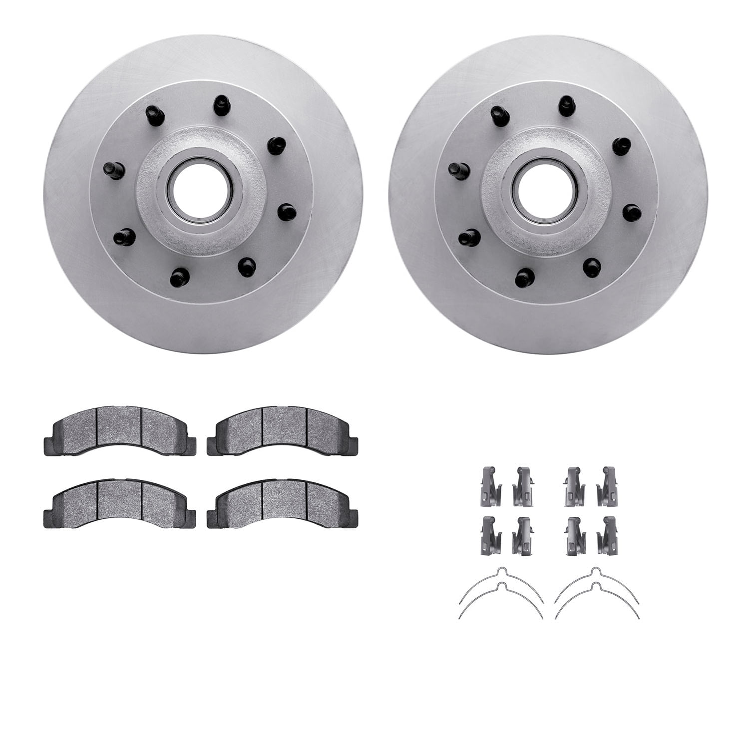 Dynamic Friction Company Front Geospec Brake Rotors with Ultimate Duty Performance Brake Pads includes Hardware 4412-54051