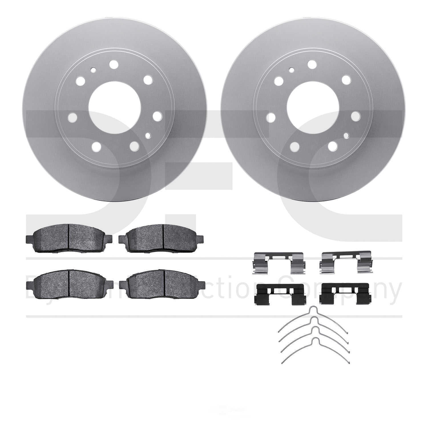 Dynamic Friction Company 4412-54068 DFC Geospec Rotors with Ultimate Duty Performance Brake Pads