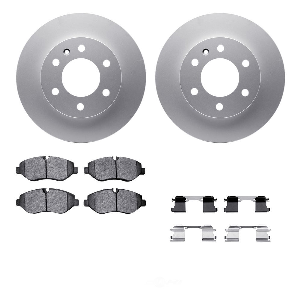 Dynamic Friction Company 4512-40104 DFC Geospec Rotors with 5000 Advanced Brake Pads includes