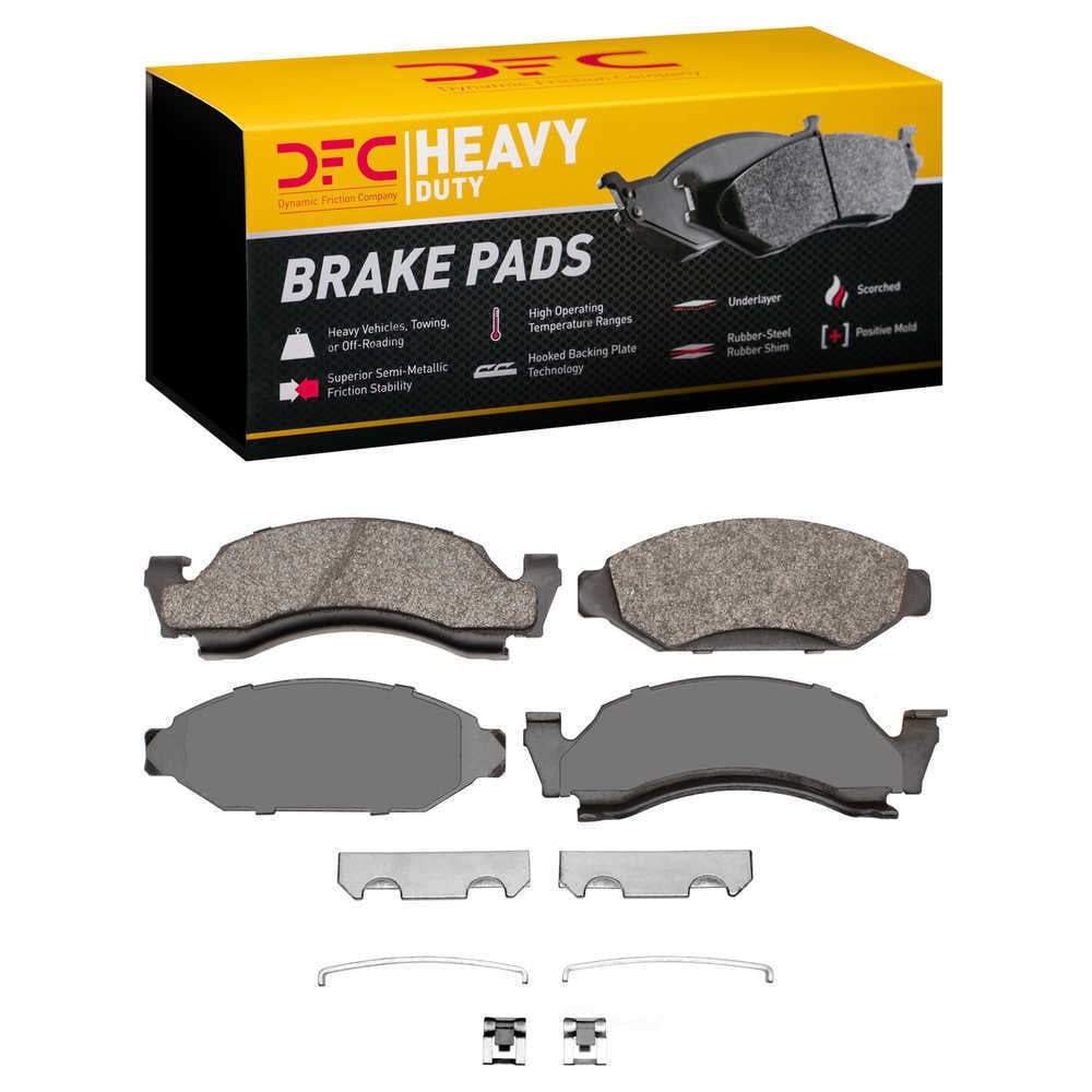 DFC 5000 Euro Ceramic Brake Pads and Hardware Kit - Archived 1214-0050-02 DFC Heavy Duty Pads and