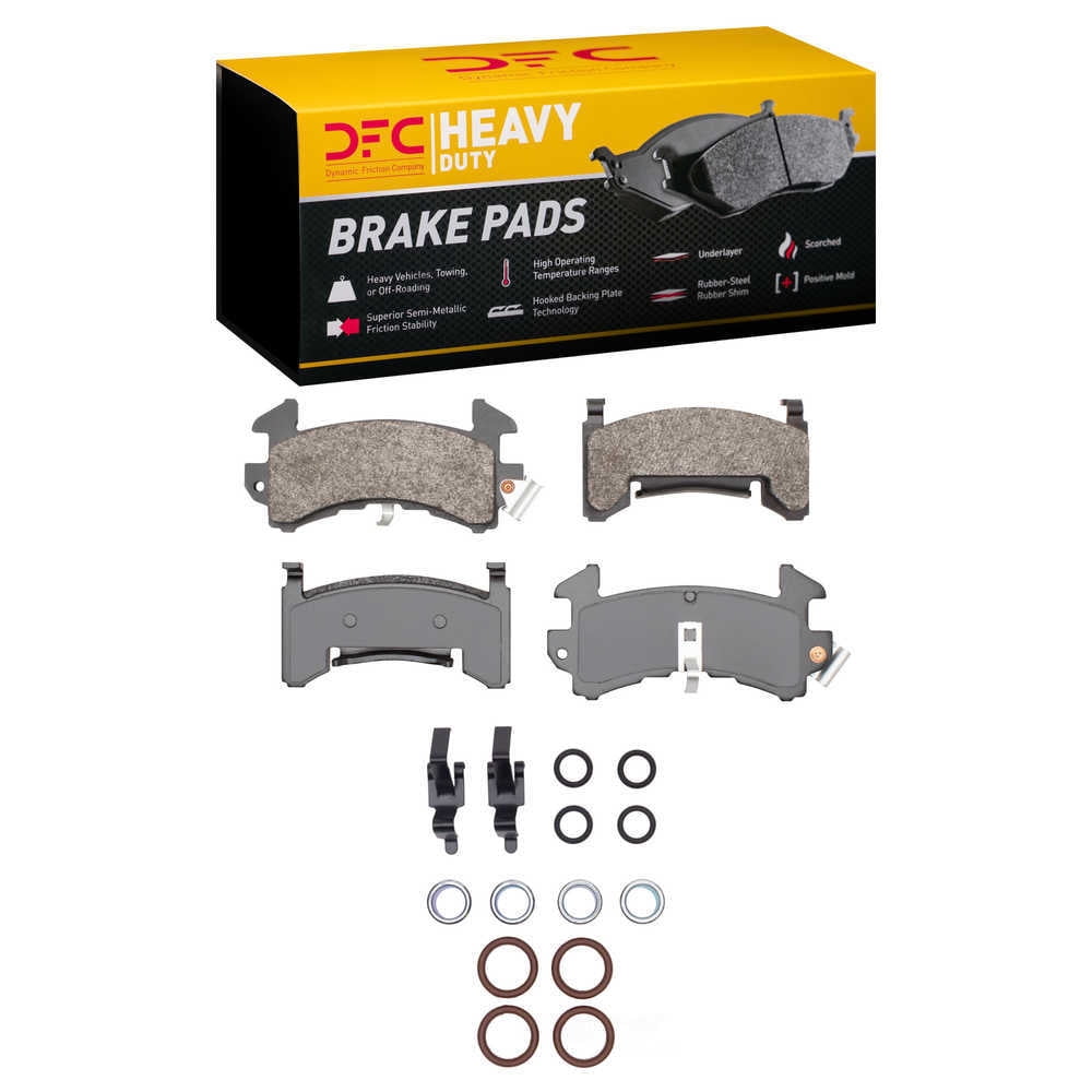 Dynamic Friction Company 1214-0154-01 DFC Heavy Duty Pads and Hardware Kit