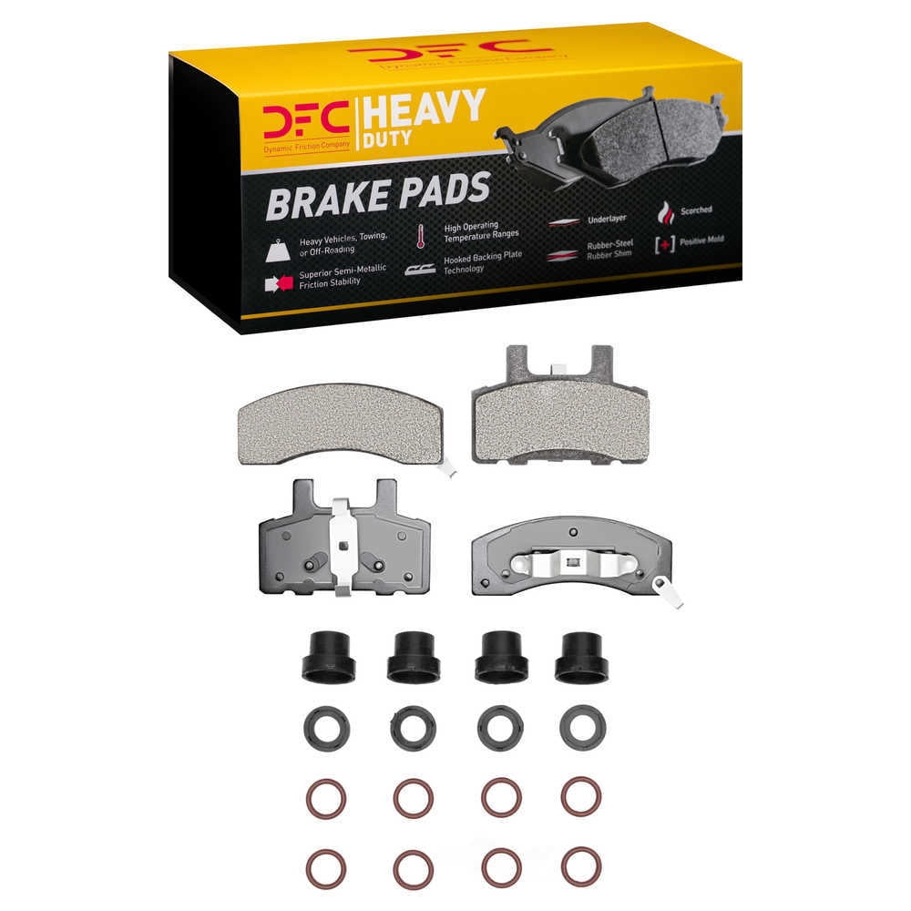 Dynamic Friction Company 1214-0370-01 DFC Heavy Duty Pads and Hardware Kit
