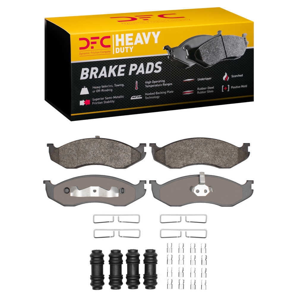 Dynamic Friction Company 1214-0477-01 DFC Heavy Duty Pads and Hardware Kit