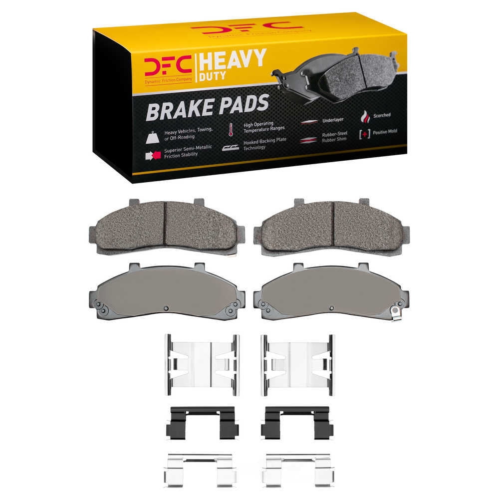 Dynamic Friction Company 1214-0652-01 DFC Heavy Duty Pads and Hardware Kit