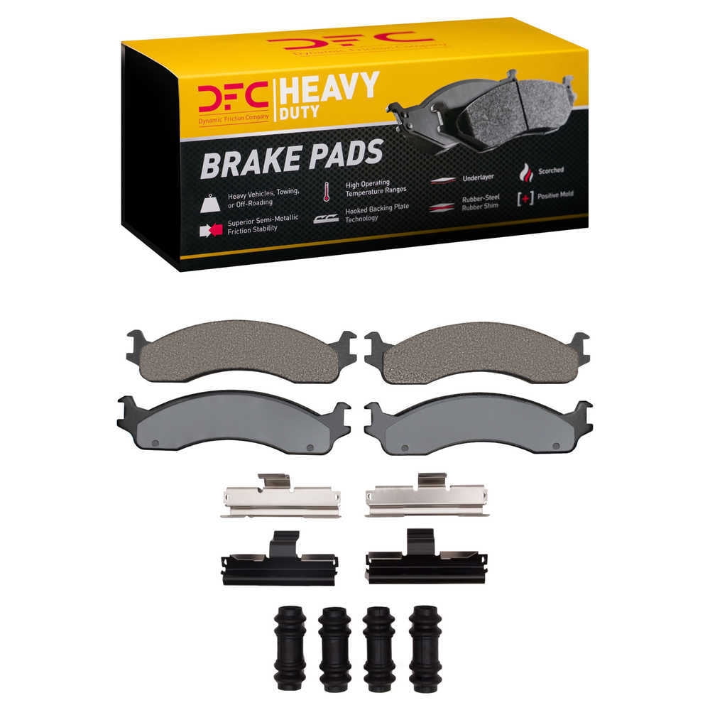 Dynamic Friction Company 1214-0655-01 DFC Heavy Duty Pads and Hardware Kit