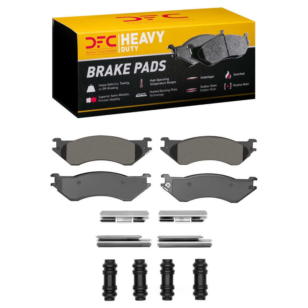 Dynamic Friction Company 1214-0702-01 DFC Heavy Duty Pads and Hardware Kit