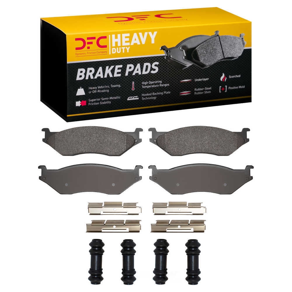 DFC 5000 Euro Ceramic Brake Pads and Hardware Kit - Archived 1214-0777-01 DFC Heavy Duty Pads and