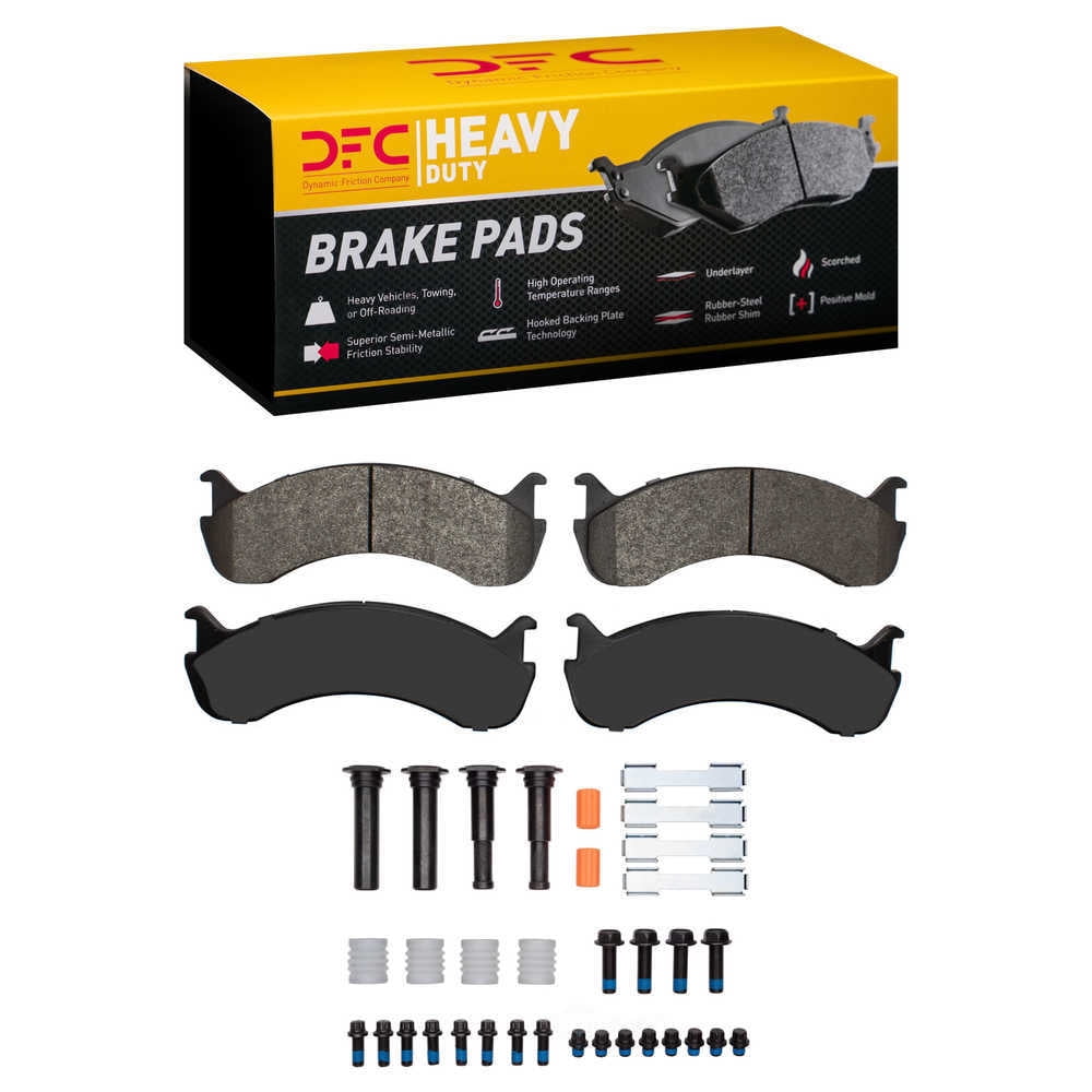 Dynamic Friction Company 1214-0786-11 DFC Heavy Duty Pads and Hardware Kit