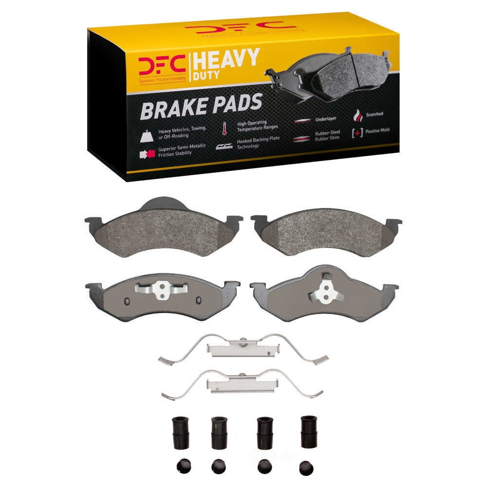 Dynamic Friction Company 1214-0820-01 DFC Heavy Duty Pads and Hardware Kit