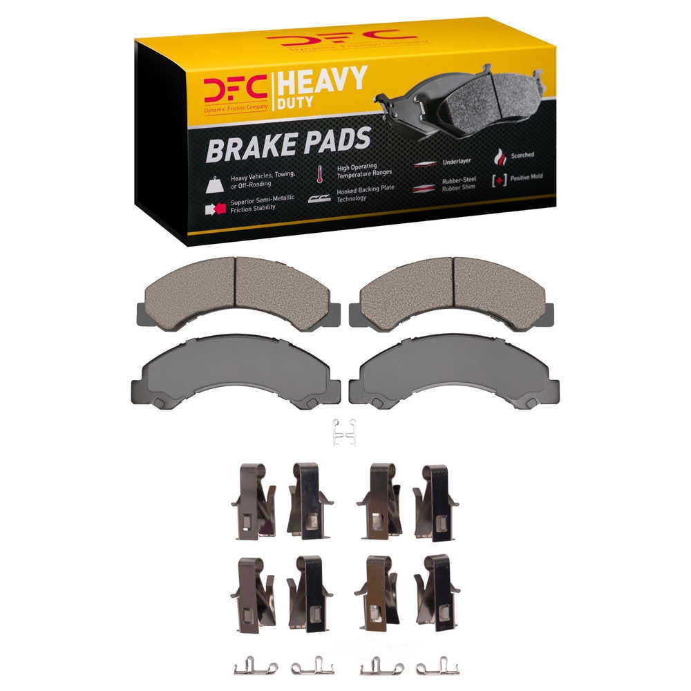 DFC 5000 Euro Ceramic Brake Pads and Hardware Kit - Archived 1214-0825-01 DFC Heavy Duty Pads and