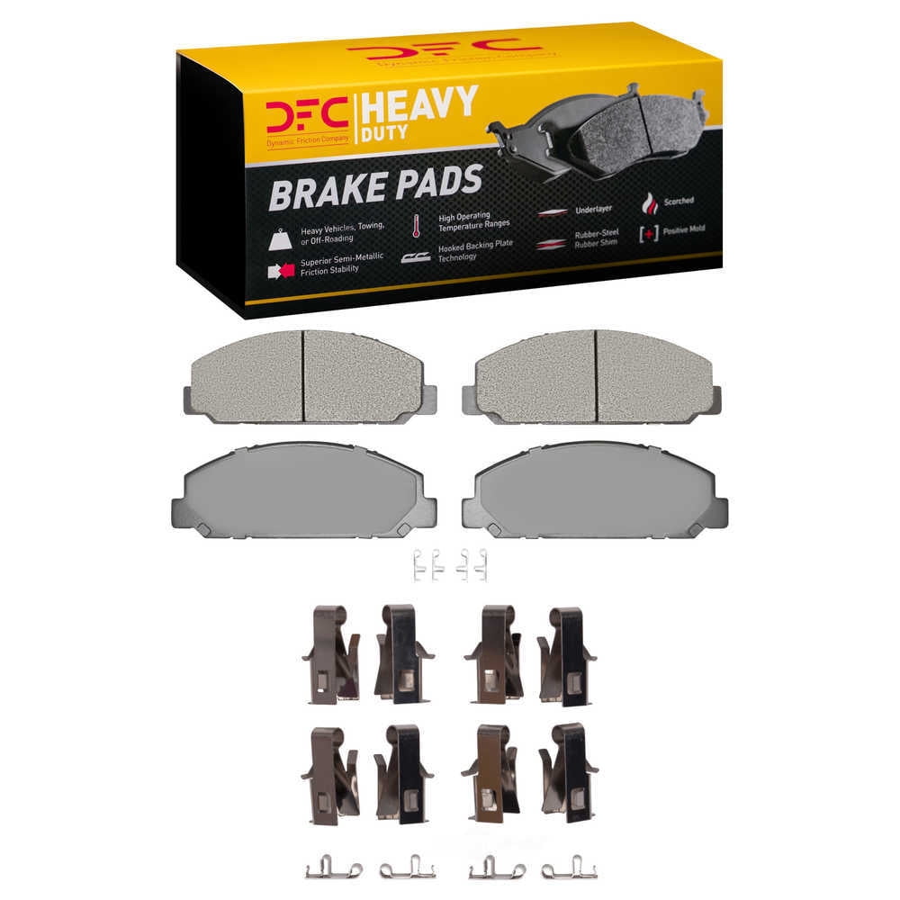 Dynamic Friction Company 1214-0827-01 DFC Heavy Duty Pads and Hardware Kit