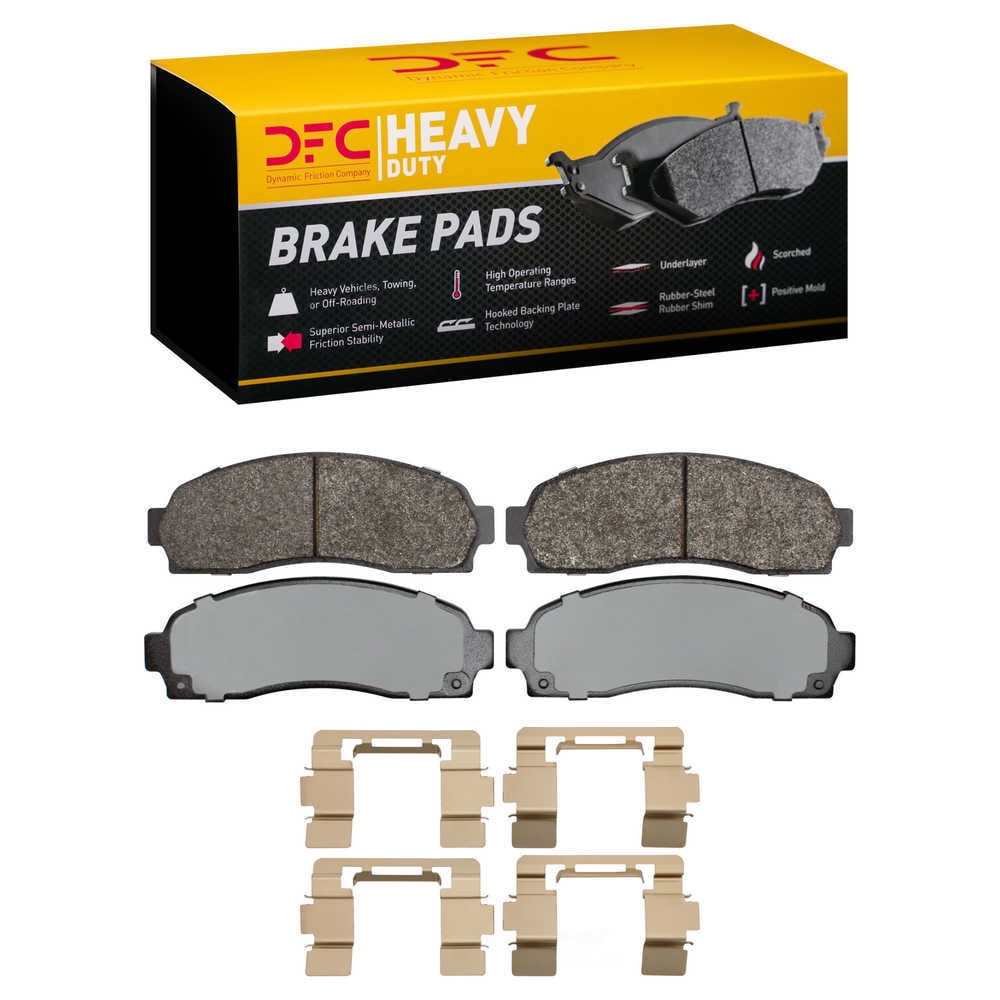 Dynamic Friction Company 1214-0833-01 DFC Heavy Duty Pads and Hardware Kit