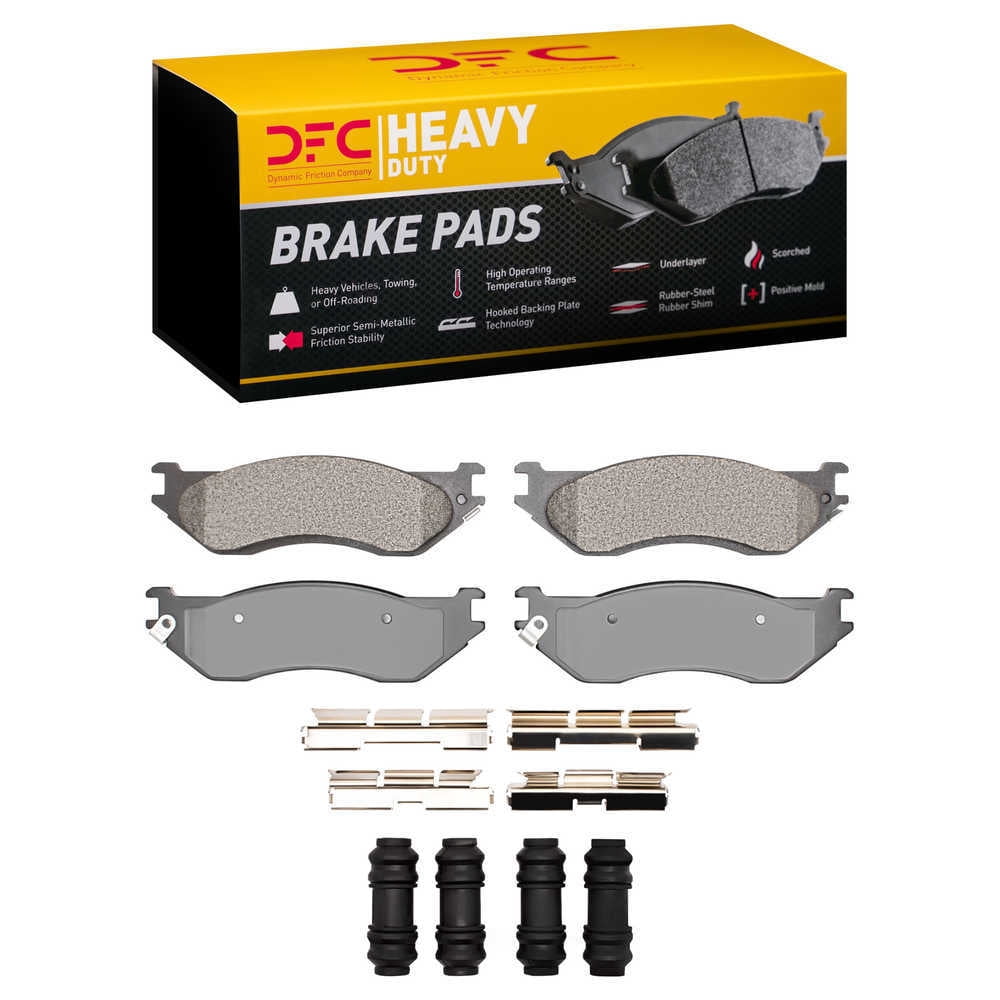 Dynamic Friction Company 1214-0897-01 DFC Heavy Duty Pads and Hardware Kit