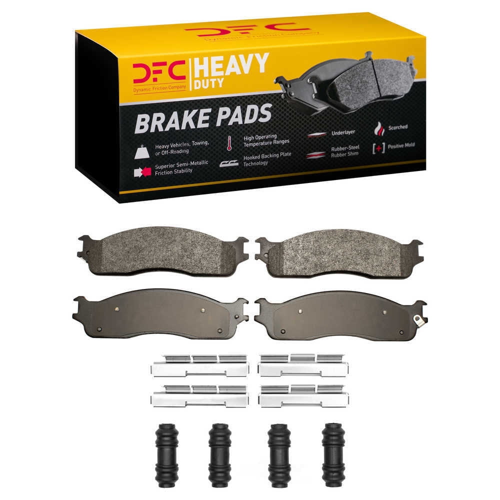 Dynamic Friction Company 1214-0965-01 DFC Heavy Duty Pads and Hardware Kit