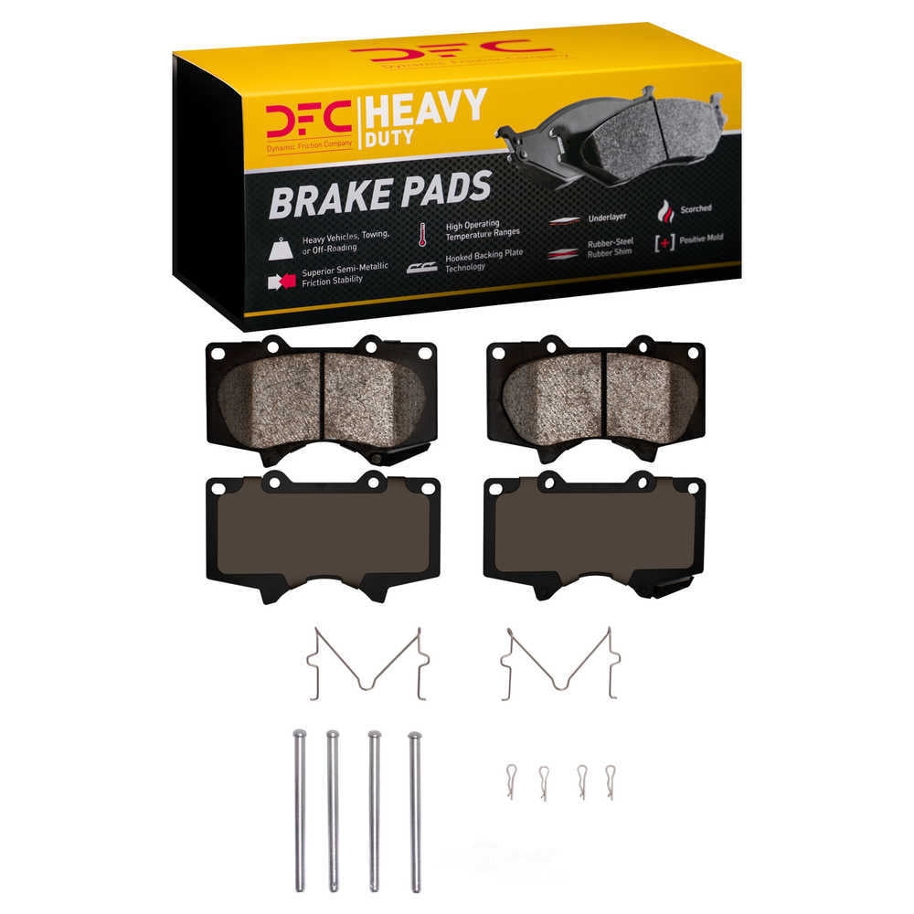 Dynamic Friction Company 1214-0976-01 DFC Heavy Duty Pads and Hardware Kit