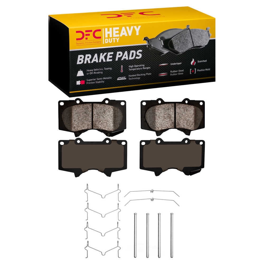 Dynamic Friction Company 1214-0976-02 DFC Heavy Duty Pads and Hardware Kit