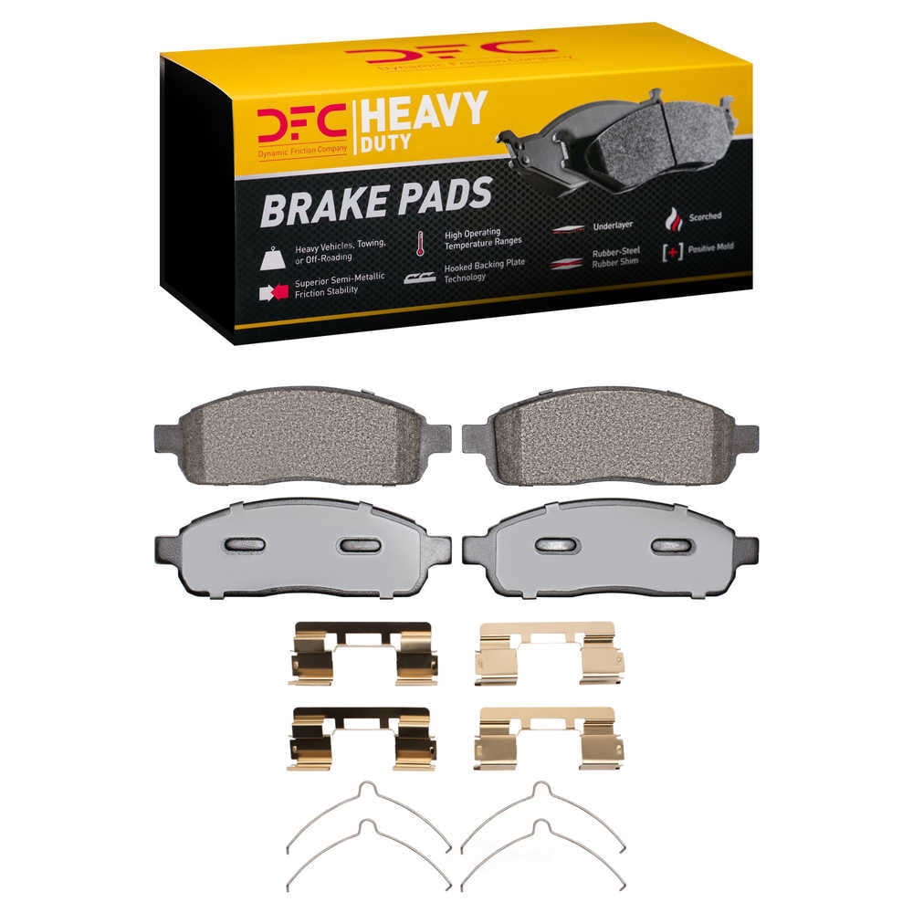 Dynamic Friction Company 1214-1011-01 DFC Heavy Duty Pads and Hardware Kit