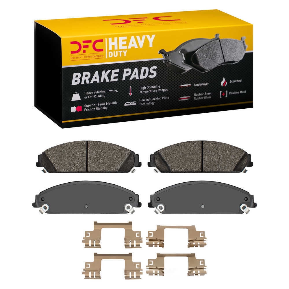 Dynamic Friction Company 1214-1058-02 DFC Heavy Duty Pads and Hardware Kit