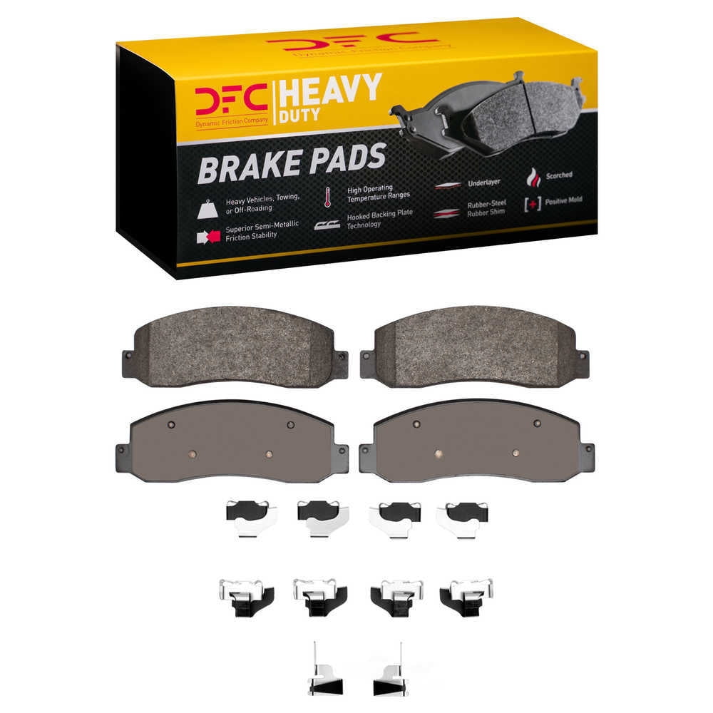 Dynamic Friction Company 1214-1069-01 DFC Heavy Duty Pads and Hardware Kit