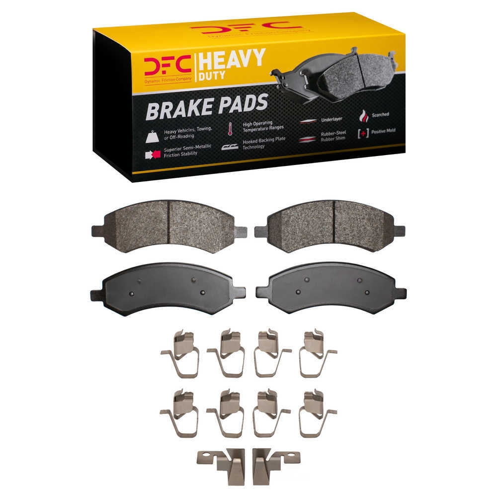 Dynamic Friction Company 1214-1084-01 DFC Heavy Duty Pads and Hardware Kit